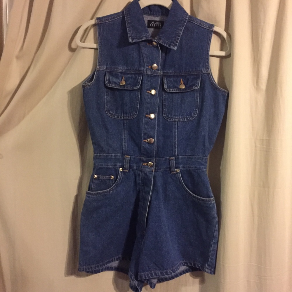 Vintage Denim Romper.